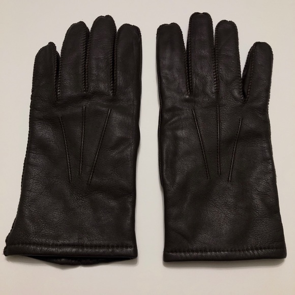 Vintage Fownes Brown Leather Driving Gloves - Picture 2 of 6